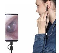 Endoscope de cuillère d'oreille Otoscope de nettoyage d'oreille de caméra d'endoscope HD USB de cuillère son fixation - SURENHAP