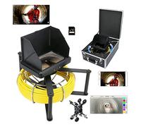 Endoscope de Pipeline, Caméra d'égout avec 7 pouces LCD Monice Tube Endoscope Tube Camera 1080p VIDEOT METTER METER CLAVE SURVE WIRESS WIFI Caméra de tuyaux d'égout étanche
