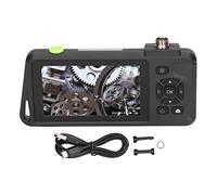 Endoscope Endoscope à Double Objectif Caméra d'inspection Industrielle Écran IPS de 4,5 Pouces Étanche Résolution HD 1080P Longueur de Tube de 5 M pour l'inspection mécanique des