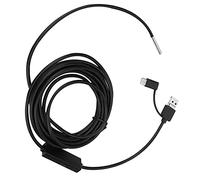 Endoscope Étanche Industriel Portable Unique 3 en 1 pour Android TypeC Téléphone Mobile Objectif 3,9 Mm Haute Définition Étanche Endoscope Serpent Caméra Endoscope Numérique (1 mètre de Fil Souple)