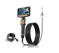 Endoscope flexible en tube serpent avec sonde de 6 mm, câble de 2 m et grossissement multiple pour détection d'espace sombre dans les tuyaux endoscope USB C