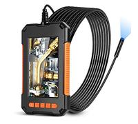 Endoscope Industriel, 1080P HD Pipeline Caméra Numérique, Endoscope Étanche 4.3 Pouces, Batterie 2600 mAh, vidéo d'inspection avec 8 LED, Câble Semi-Rigide(2/5/10M) (5M)