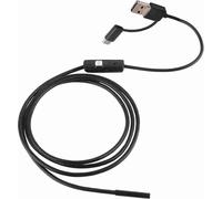 endoscope industriel 3-en-1 Caméra d'inspection Borescope intégré 6 LEDs IP67 Waterproof USB Type-C Endoscope pour Android Smartphones/PC