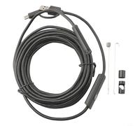 Endoscope industriel 8 mm 1200p avec câble de 5 m, étanchéité IP67, 8 lumières LED, interface 3 en 1 USB/USB-C/ARD pour ordinateurs