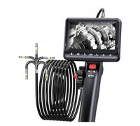 Endoscope Industriel À Articulé Bidirectionnel avec Tête Articulée Double Caméra for La Mécanique des Avions Automobiles Inspections Précises(1m,6.5MM Dual Camera)