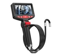 Endoscope Industriel Articulé De 6MM, 2 Voies, Direction À 180 Degrés, Écran 4.3 Pouces, Caméra Étanche IP67 1.7M, for Égouts Voiture des Images Claires Précises