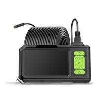Endoscope industriel avec écran IPS 4,3 pouces, caméra autofocus HD 1080p, objectif simple, double ou triple, sonde USB, boroscope d'inspection automobile et LED(3.5m,8MM Single Lens)