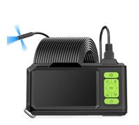 Endoscope industriel avec écran IPS 4,3 pouces, caméra autofocus HD 1080p, objectif simple, double ou triple, sonde USB, boroscope d'inspection automobile et LED(1m,8MM Triple Lens)
