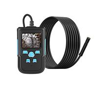 Endoscope industriel caméra serpent étanche P60B Endoscope industriel 2,4 pouces 1080P HD caméra d'inspection numérique endoscope avec câble rigide(5.5mm2m)
