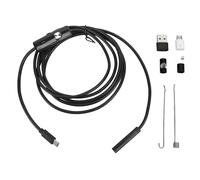 Endoscope industriel de 7 mm de diamètre avec USB Type-C et Micro-USB, caméra d’inspection flexible de 2 m pour la détection de blocages dans les structures internes mécaniques et