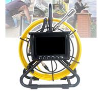 Endoscope Industriel, écran de 4,3 Pouces, diamètre de caméra de 18 mm, Longueur de 20/30/40/50 m, Enregistrement Photo et vidéo, éclairage LED réglable, étanche IP68(15m)