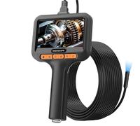 Endoscope Industriel Portable avec écran IPS 4,3 Pouces, caméra HD 1080p, connecteur USB 8 mm, portée de 2 à 100 m, 8 LED, Batterie 2600 mAh et étanchéité. Idéal for l'inspection Automobile.(20m)