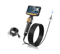 Endoscope industriel portable avec résolution 1920 x 1080, câble semi-rigide de 1 m et étanchéité IP67 pour outil d ' inspection de pipeline d ' examen mécanique