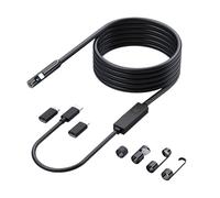 Endoscope Industriel Professionnel de 8MM de diamètre avec lumières LED réglables pour Les espaces Sombres et étroits Endoscope Automobile en Plastique