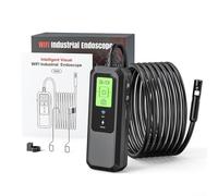 Endoscope industriel WiFi, IP67 étanche 8 mm double lentille caméra d'inspection réglable pour détection