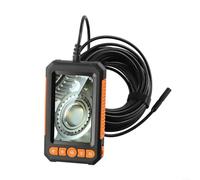 Endoscope numérique HD industriel à double lentille 1080p de 10,9 cm, avec égout étanche IP67 avec 8 lumières LED, câble semi-rigide (double tête - 10 m)