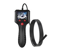 Endoscope numérique HUIOP P100 industriel 8 mm, 1080p Boroscope numérique IP67 étanche Caméra d'inspection manuelle avec écran IPS de 2,4" 6 lumières LED