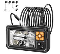 Endoscope numérique Industriel HD 1080p, caméra d'inspection endoscopique Lightswim IPS 4,3 Pouces avec sonde d'égout étanche IP67 Portable avec 8 LED et câble Semi-Rigide de 5 m