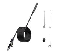 Endoscope USB, caméra d'inspection avec lumière, caméra d'endoscope d'endoscope, caméra d'inspection de serpent semi-rigide portable de 11,5 pieds avec lumières LED réglables pour manut