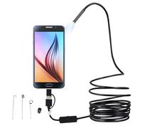 Endoscope USB, caméra d'inspection avec lumière - Caméra endoscopique USB flexible,Inspection de serpent portable semi-rigide de 11,5 pieds avec LED réglable pour l'entretien de la voiture et les égou