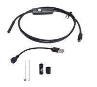 Endoscope USB, étanche, avec caméra serpent, inspection endoscopique avec lumière LED, 2 m (6,6 pieds)