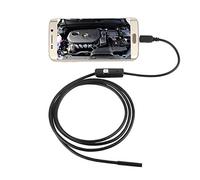 Endoscope USB Inspection Caméra HD 1200P Ultra-Mince 5.5mm Semi-Rigide Caméra d'inspection avec 6 LED IP67 Étanche et Câble Serpent pour Téléphone Android Windows Macbook OS Computer. (1M)