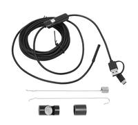 Endoscope USB PolyGen pour Android avec sonde de 5,5 mm de diamètre et caméra d'inspection vidéo endoscopique à 6 LED à intensité variable pour l'entretien du moteur et la (Hmm)