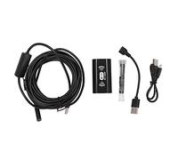 Endoscope WiFi industriel F130 avec sonde de caméra étanche à la pluie de 8 mm - Résolution 1600 x 1200-8 lumières LED - Compatible avec les smartphones, tablettes, ordinateurs (Hmm)