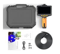 Endoscopes NTS300 caméra d'inspection 5,0 pouces caméra endoscopique industrielle numérique 1080P HD inspection de tuyaux d'égout borescope tube serpent étanche (Triple objectif-7,9mm-5m)