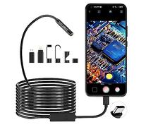 Endoscopique D'inspection Serpent 1920P HD, Endoscopique Pancellent Type C, Caméra avec 8 Lumières LED pour Smartphone Android et iOS, iPhone, iPad, Samsung (5M)