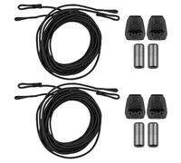 Endoto 2 Paires Kit de Lacet pour Salomon Chaussures, Remplacement Autobloquant Automatique Lacets Laces pour Speedcross Basket (Noir, 142 CM)