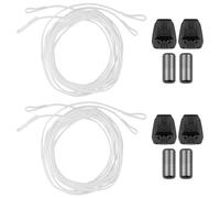 Endoto 2 Paires Kit de Lacet pour Salomon Chaussures, Remplacement Autobloquant Automatique Lacets Laces pour Speedcross Basket (Blanc, 142 CM)