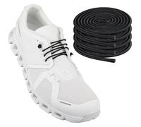 Endoto 2 paires Lacet Elastique pour ON Cloud 5 & 6 Running Chaussures, Remplacement Sans Noeuds Lacets Laces (Noir, 20 pouces)