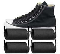 Endoto 2 Paires Lacet pour Converse Chaussures, Remplacement Lacets Plats Shoelaces Laces pour Haute Montante Shoes (Noir, 60 pouces)