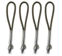 Endoto 4PCS Cordon de Tirette de Fermeture éclair pour Nike Elite Sac à dos, Remplacement Zipper Pulls Tab Cord Extender pour bagages, vestes, pantalons, valises, manteaux (Noir&Jaune)