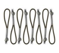 Endoto 8PCS Cordon de Tirette de Fermeture éclair pour Nike Elite Sac à dos, Remplacement Zipper Pulls Tab Cord Extender pour bagages, vestes, pantalons, valises, manteaux (Noir&Jaune)