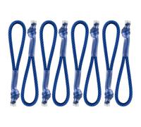 Endoto 8PCS Cordon de Tirette de Fermeture éclair pour Nike Elite Sac à dos, Remplacement Zipper Pulls Tab Cord Extender pour bagages, vestes, pantalons, valises, manteaux (Bleu&Noir)