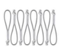Endoto 8PCS Cordon de Tirette de Fermeture éclair pour Nike Elite Sac à dos, Remplacement Zipper Pulls Tab Cord Extender pour bagages, vestes, pantalons, valises, manteaux (Blanc&Noir)