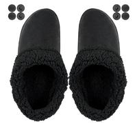 Endoto Doublure en Fourrure pour Crocs, Fur Liner Moelleuse et Duveteuse, Chaude pour l'hiver Fleece Fluffy Fuzzy Lining (Noir, 34-35 EU)