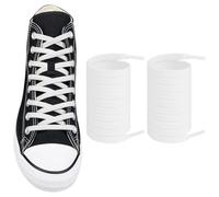 Endoto Lacet Elastique pour Converse Chaussures, Remplacement Lacets Sans Noeuds Plats Laces pour Montantes Plateforme Baskets (Blanc,70 pouces)