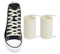 Endoto Lacet Elastique pour Converse Chaussures, Remplacement Lacets Sans Noeuds Plats Laces pour Montantes Plateforme Baskets (Crème,50 pouces)
