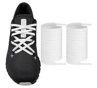 Endoto Lacet Plat pour On Cloud X3, X4, Shift, Cloudflow, Cloudwift, Cloudmonster Running Chaussures, Remplacement Lacets Laces pour Baskets (Blanc, 47 pouces)
