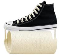 Endoto Lacet pour Converse Chaussures, Remplacement Lacets Plats Shoelaces Laces pour Haute Montante Shoes (Crème, 60 pouces)