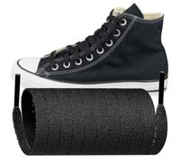 Endoto Lacet pour Converse Chaussures, Remplacement Lacets Plats Shoelaces Laces pour Haute Montante Shoes (Noir, 60 pouces)