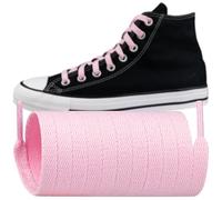 Endoto Lacet pour Converse Chaussures, Remplacement Lacets Plats Shoelaces Laces pour Haute Montante Shoes (Rose, 55 pouces)
