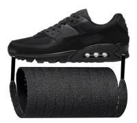 Endoto Lacet pour Nike Air Max 90, Air Max 1 Chaussures, 8MM Plat Remplacement Lacets Laces pour Basket - Noir, 60 pouces