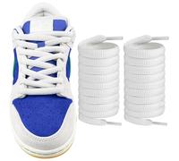 Endoto Lacet pour Nike SB Dunk Low Pro Chaussures, Remplacement Ovales Lacets Laces pour Basket - Blanc, 63 pouces