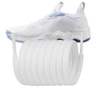 Endoto Lacets Ovales pour Mizuno Sneakers, 6MM Remplacement Lacet Cordons Shoelaces Laces pour Chaussures - Blanc, 50 pouces