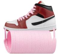 Endoto Lacets pour Air Jordan 1/2/3/4/5/6/7/8 Chaussures de Basketball, Remplacement lacet plats Cordons Shoelaces Laces(Couleur: Rose, Taille: 60 Inch)