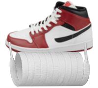Endoto Lacets pour Air Jordan 1/2/3/4/5/6/7/8 Chaussures de Basketball, Remplacement lacet plats Cordons Shoelaces Laces(Couleur: Blanc, Taille: 60 Inch)
